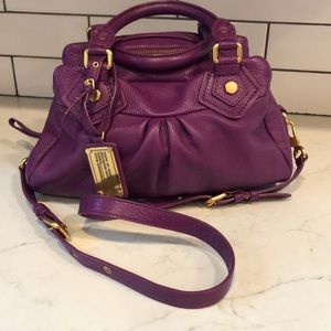 Marc Jacobs classic Q Baby Groovee Satchel Crossbody purple